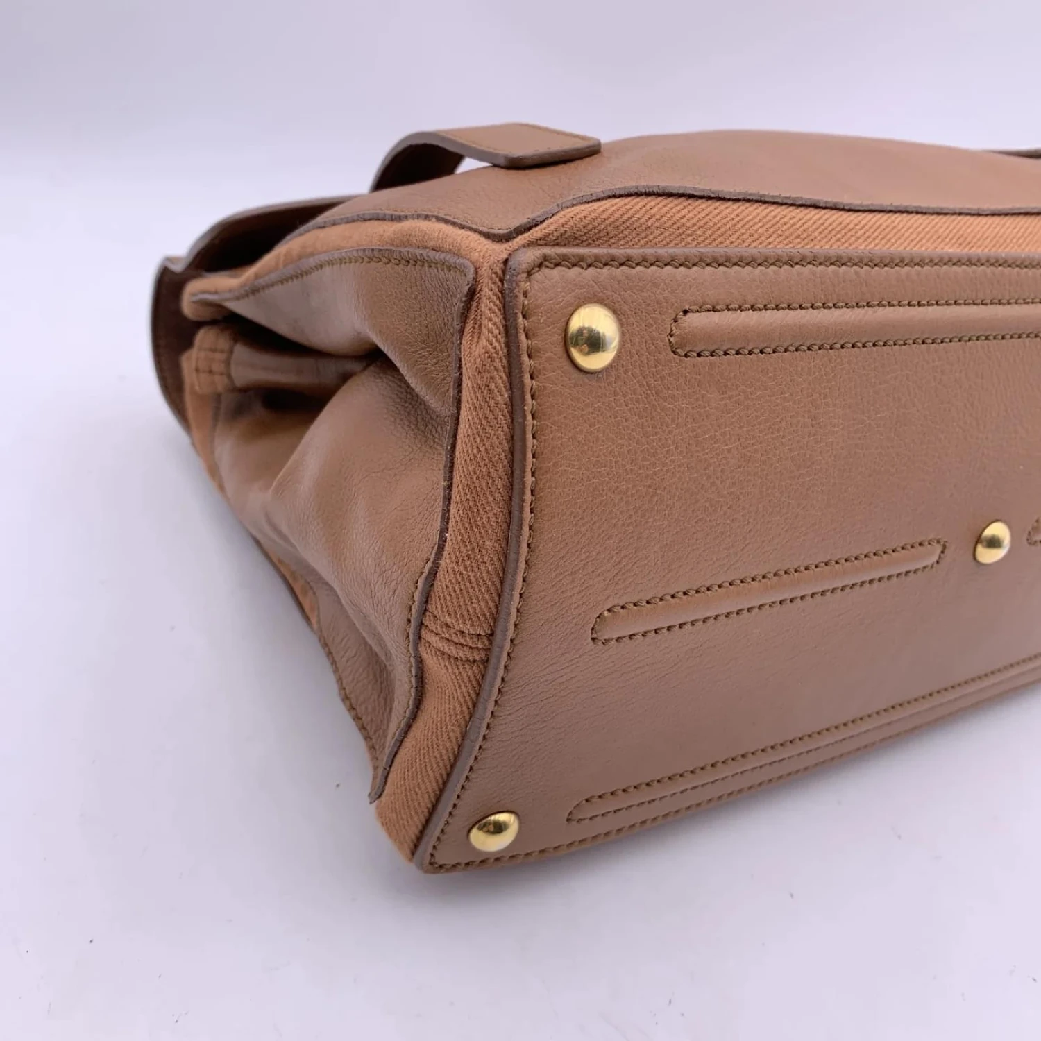 Yves Saint Laurent Muse En Cuir Fauve 2 Sac à Main à Deux Sacoches Marron 9 Yves Saint Laurent Muse En Cuir Fauve 2 Sac à Main à Deux Sacoches Marron – Image 7