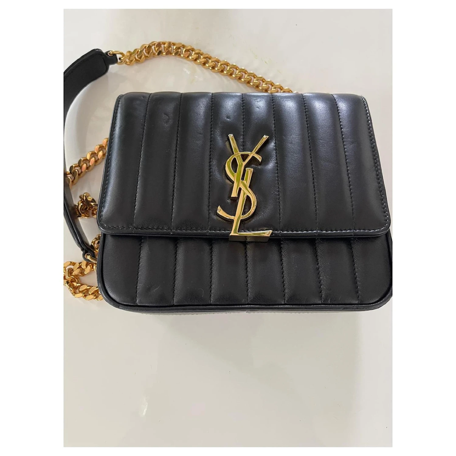 Sac Yves Saint Laurent Vicky Noir 4 Sac Yves Saint Laurent Vicky Noir – Image 2