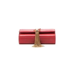 Yves Saint Laurent Mini Sac à Pompons Kate Monogramme Rouge -Yves Saint Laurent 868328 6