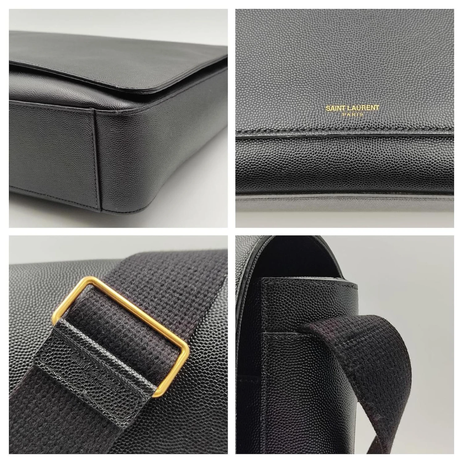 Yves Saint Laurent Sac Bandoulière Business Saint Laurent En Cuir Noir 8 Yves Saint Laurent Sac Bandoulière Business Saint Laurent En Cuir Noir – Image 6