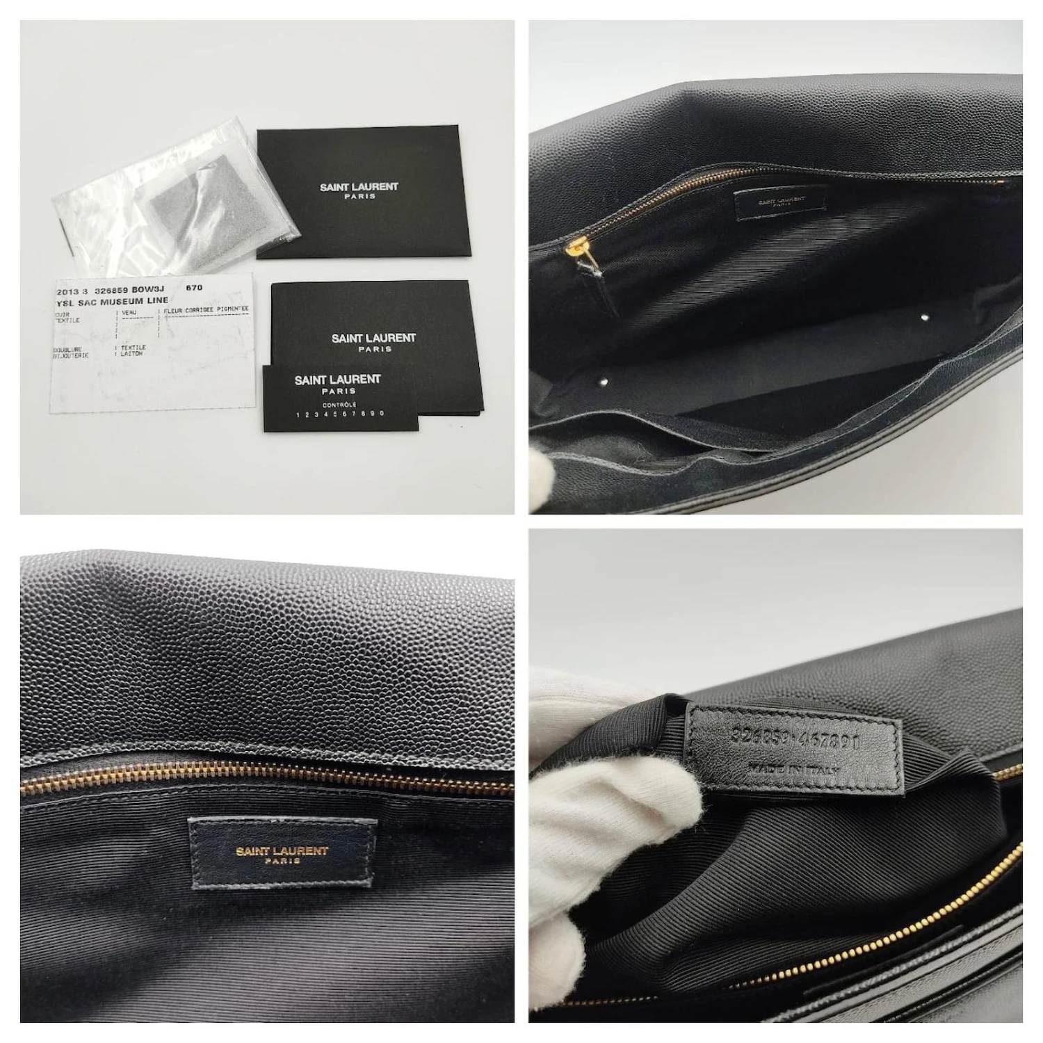 Yves Saint Laurent Sac Bandoulière Business Saint Laurent En Cuir Noir 9 Yves Saint Laurent Sac Bandoulière Business Saint Laurent En Cuir Noir – Image 7