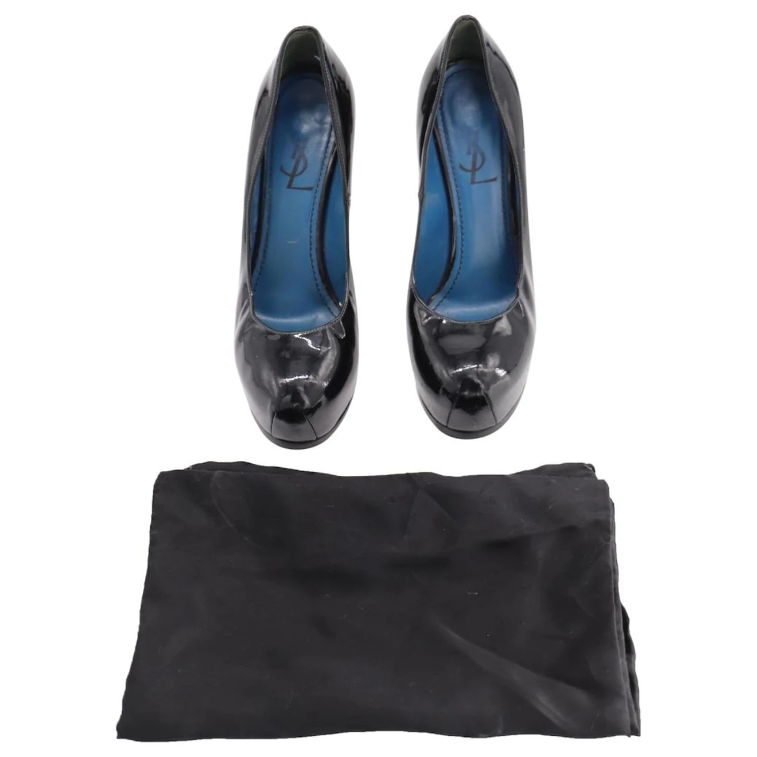 Yves Saint Laurent Escarpins à Plateforme Tribtoo En Cuir Verni Noir 5 Yves Saint Laurent Escarpins à Plateforme Tribtoo En Cuir Verni Noir – Image 3