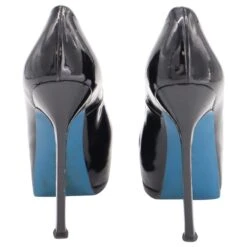 Yves Saint Laurent Escarpins à Plateforme Tribtoo En Cuir Verni Noir 16 Yves Saint Laurent Escarpins à Plateforme Tribtoo En Cuir Verni Noir -Yves Saint Laurent 869648 6