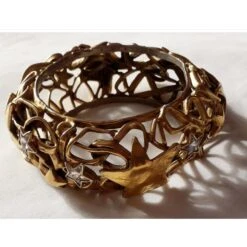 Yves Saint Laurent Bracelet Rigide Doré -Yves Saint Laurent 87054 5
