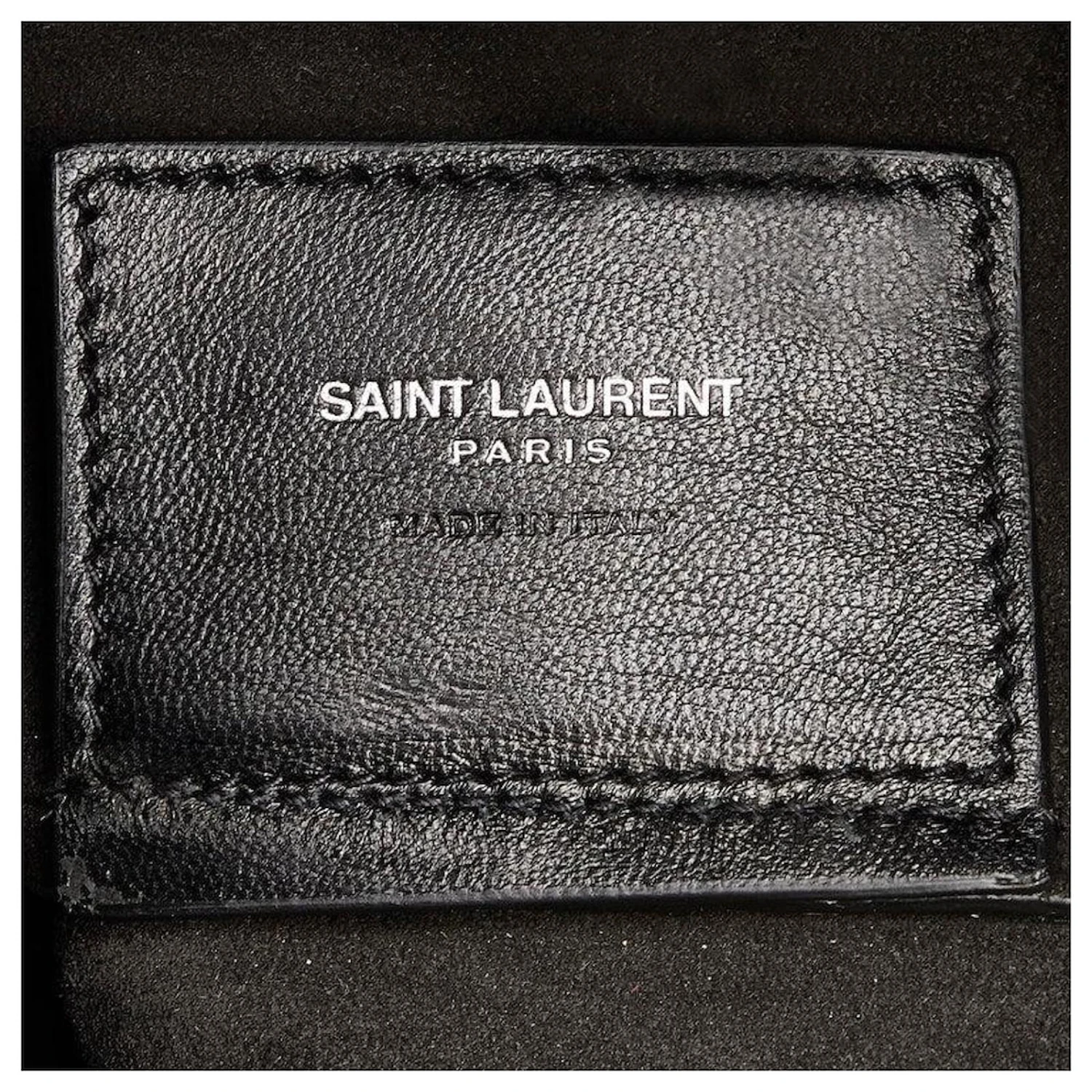 Yves Saint Laurent Sac Cabas En Cuir Noir 8 Yves Saint Laurent Sac Cabas En Cuir Noir – Image 6