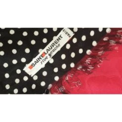 Carre' Yves Saint Laurent Noir Rose Rouge Fuschia 9 Carre' Yves Saint Laurent Noir Rose Rouge Fuschia -Yves Saint Laurent 87307 3