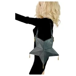 Yves Saint Laurent Sac à Main à Bandoulière étoiles Gland Astro Noir -Yves Saint Laurent 874490 6