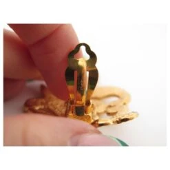 VINTAGE BOUCLES D'OREILLES YVES SAINT LAURENT FEUILLES METAL DORE GOLD EARRINGS Doré 14 VINTAGE BOUCLES D'OREILLES YVES SAINT LAURENT FEUILLES METAL DORE GOLD EARRINGS Doré -Yves Saint Laurent 875238 3