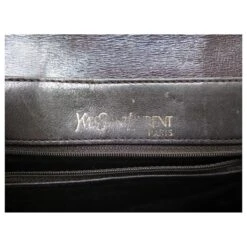 VINTAGE SAC A MAIN YVES SAINT LAURENT POCHETTE EN CUIR PATTE D'AUTRUCHE CLUTCH Marron 10 VINTAGE SAC A MAIN YVES SAINT LAURENT POCHETTE EN CUIR PATTE D'AUTRUCHE CLUTCH Marron -Yves Saint Laurent 875245 3