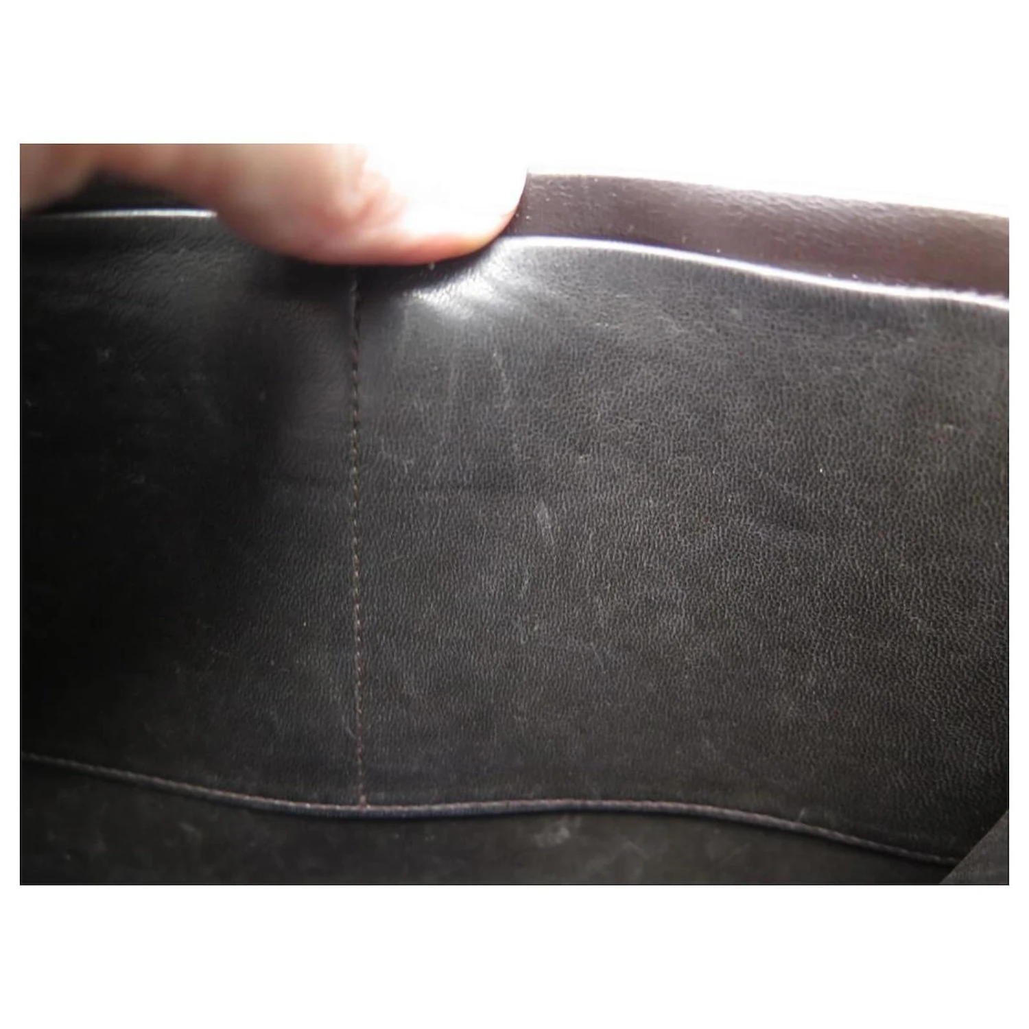 VINTAGE SAC A MAIN YVES SAINT LAURENT POCHETTE EN CUIR PATTE D'AUTRUCHE CLUTCH Marron 7 VINTAGE SAC A MAIN YVES SAINT LAURENT POCHETTE EN CUIR PATTE D'AUTRUCHE CLUTCH Marron – Image 5