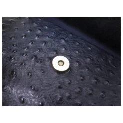 VINTAGE SAC POCHETTE A MAIN YVES SAINT LAURENT EN CUIR D'AUTRUCHE LEATHER POUCH Bleu Marine -Yves Saint Laurent 875246 8