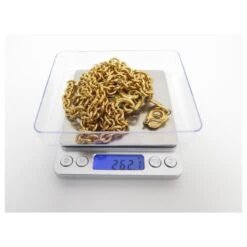 VINTAGE COLLIER YVES SAINT LAURENT SAUTOIR CHAINE A PAMPILLES 70-75 NECKLACE Doré -Yves Saint Laurent 875279 10