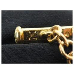 VINTAGE COLLIER YVES SAINT LAURENT SAUTOIR CHAINE A PAMPILLES 70-75 NECKLACE Doré -Yves Saint Laurent 875279 6