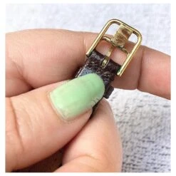 Superbe Montre Vintage Remise à Neuf Yves Saint Laurent Noir Doré Marron Foncé -Yves Saint Laurent 876170 5