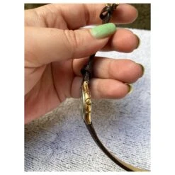 Superbe Montre Vintage Remise à Neuf Yves Saint Laurent Noir Doré Marron Foncé -Yves Saint Laurent 876170 6