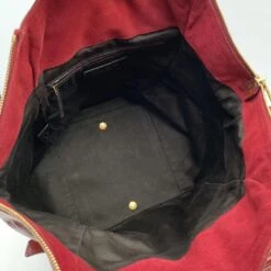 Yves Saint Laurent Sac à Bandoulière Cabas En Cuir Verni Rouge Downtown -Yves Saint Laurent 877858 5