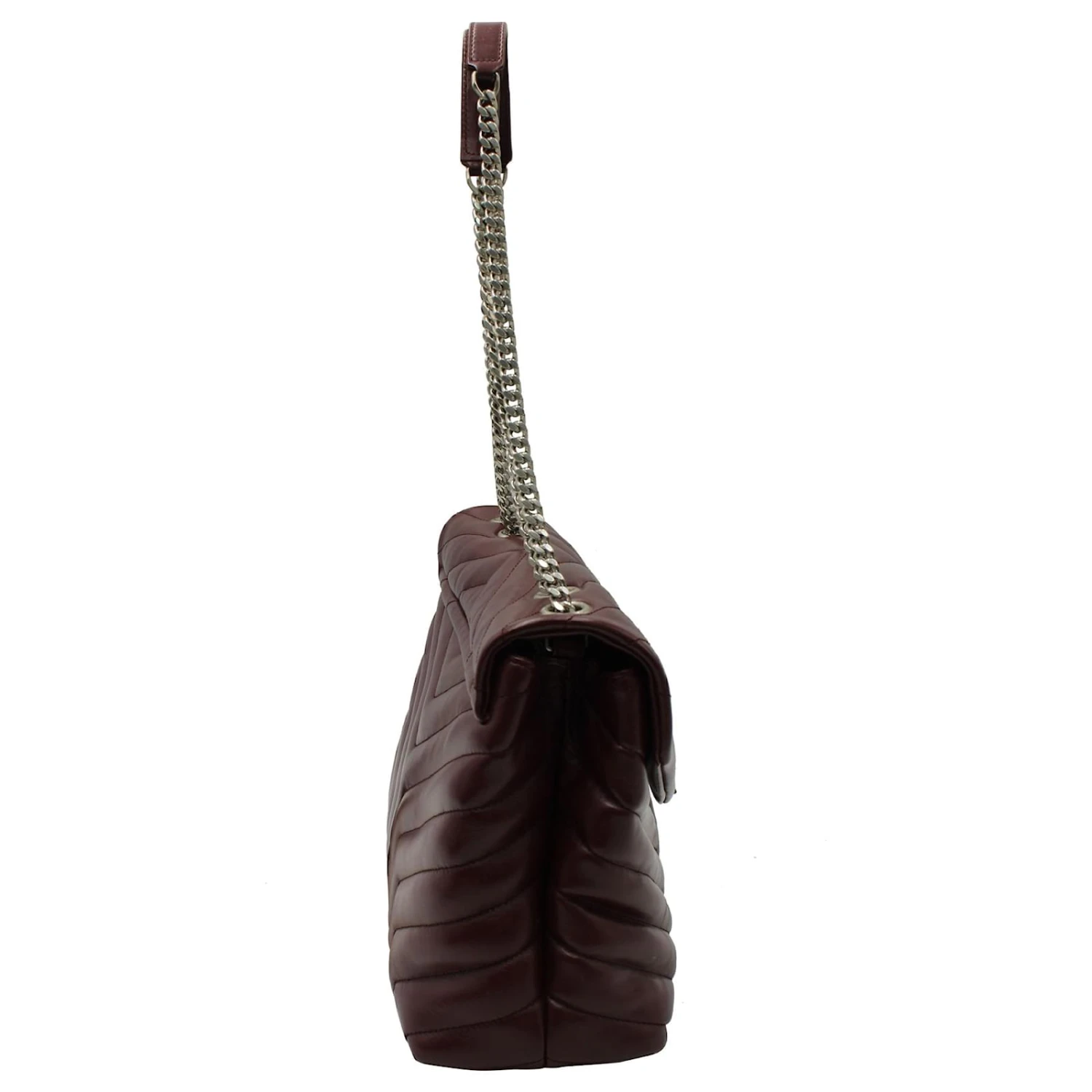 Yves Saint Laurent Saint Laurent Sac Porté Epaule Loulou Medium En Cuir Bordeaux 6 Yves Saint Laurent Saint Laurent Sac Porté Epaule Loulou Medium En Cuir Bordeaux – Image 4