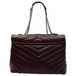 Yves Saint Laurent Saint Laurent Sac Porté Epaule Loulou Medium En Cuir Bordeaux 14 Yves Saint Laurent Saint Laurent Sac Porté Epaule Loulou Medium En Cuir Bordeaux -Yves Saint Laurent 879184 5