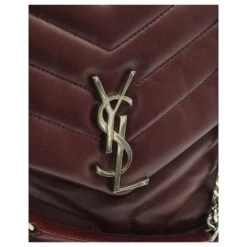 Yves Saint Laurent Saint Laurent Sac Porté Epaule Loulou Medium En Cuir Bordeaux 16 Yves Saint Laurent Saint Laurent Sac Porté Epaule Loulou Medium En Cuir Bordeaux -Yves Saint Laurent 879184 7