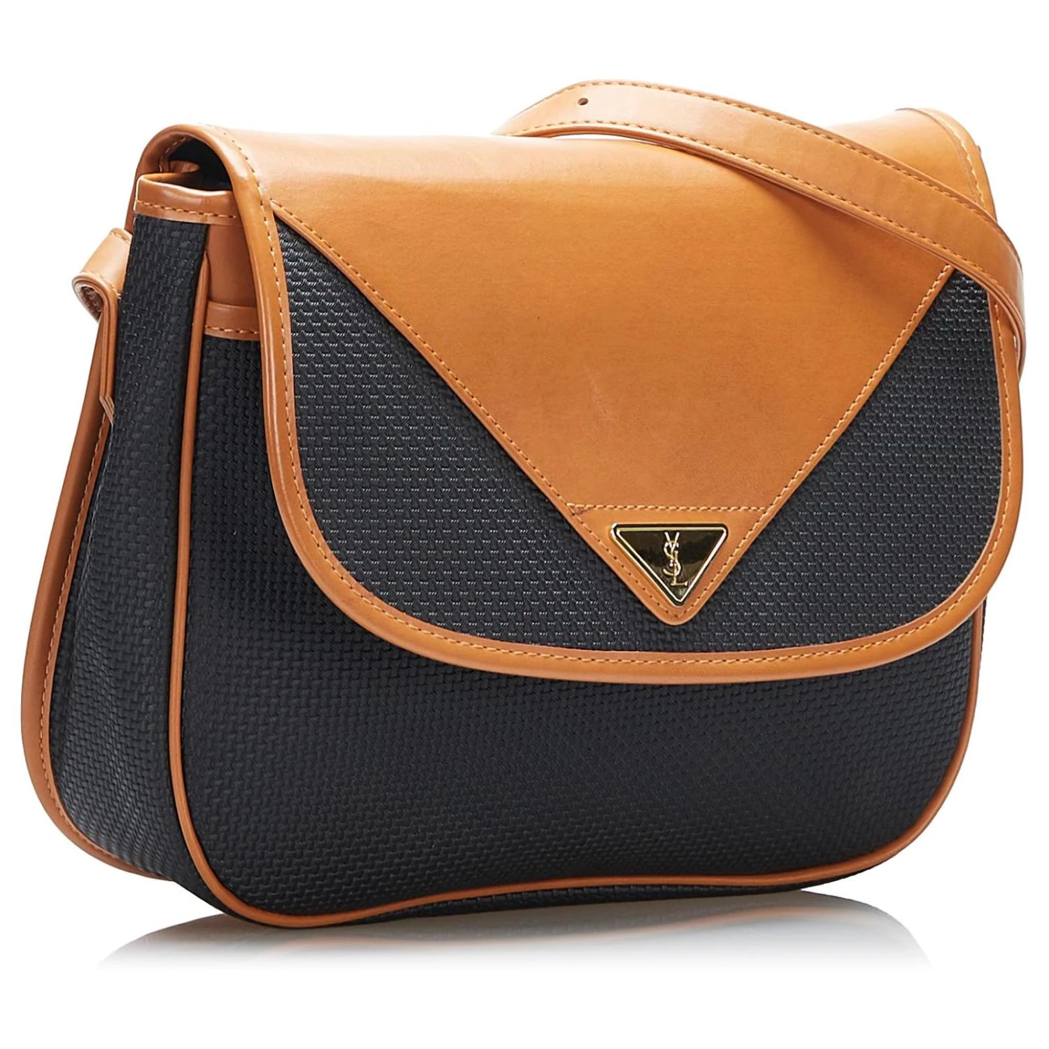 Yves Saint Laurent Sac à Bandoulière En PVC Noir YSL 4 Yves Saint Laurent Sac à Bandoulière En PVC Noir YSL – Image 2