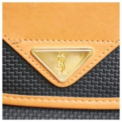 Yves Saint Laurent Sac à Bandoulière En PVC Noir YSL 17 Yves Saint Laurent Sac à Bandoulière En PVC Noir YSL -Yves Saint Laurent 882299 7