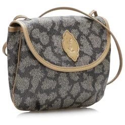 Yves Saint Laurent Sac Bandoulière En Toile Enduite Grise YSL -Yves Saint Laurent 882356 2