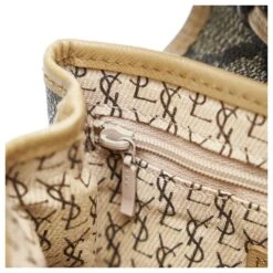 Yves Saint Laurent Sac Bandoulière En Toile Enduite Grise YSL -Yves Saint Laurent 882356 7