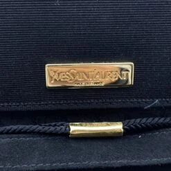 Yves Saint Laurent Sac à Bandoulière Vintage En Toile Noire Y Evening -Yves Saint Laurent 884212 6