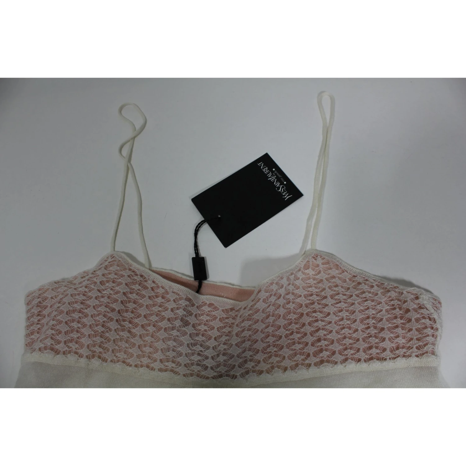 Yves Saint Laurent Haut Cachemire Et Soie Blanc 7 Yves Saint Laurent Haut Cachemire Et Soie Blanc – Image 5