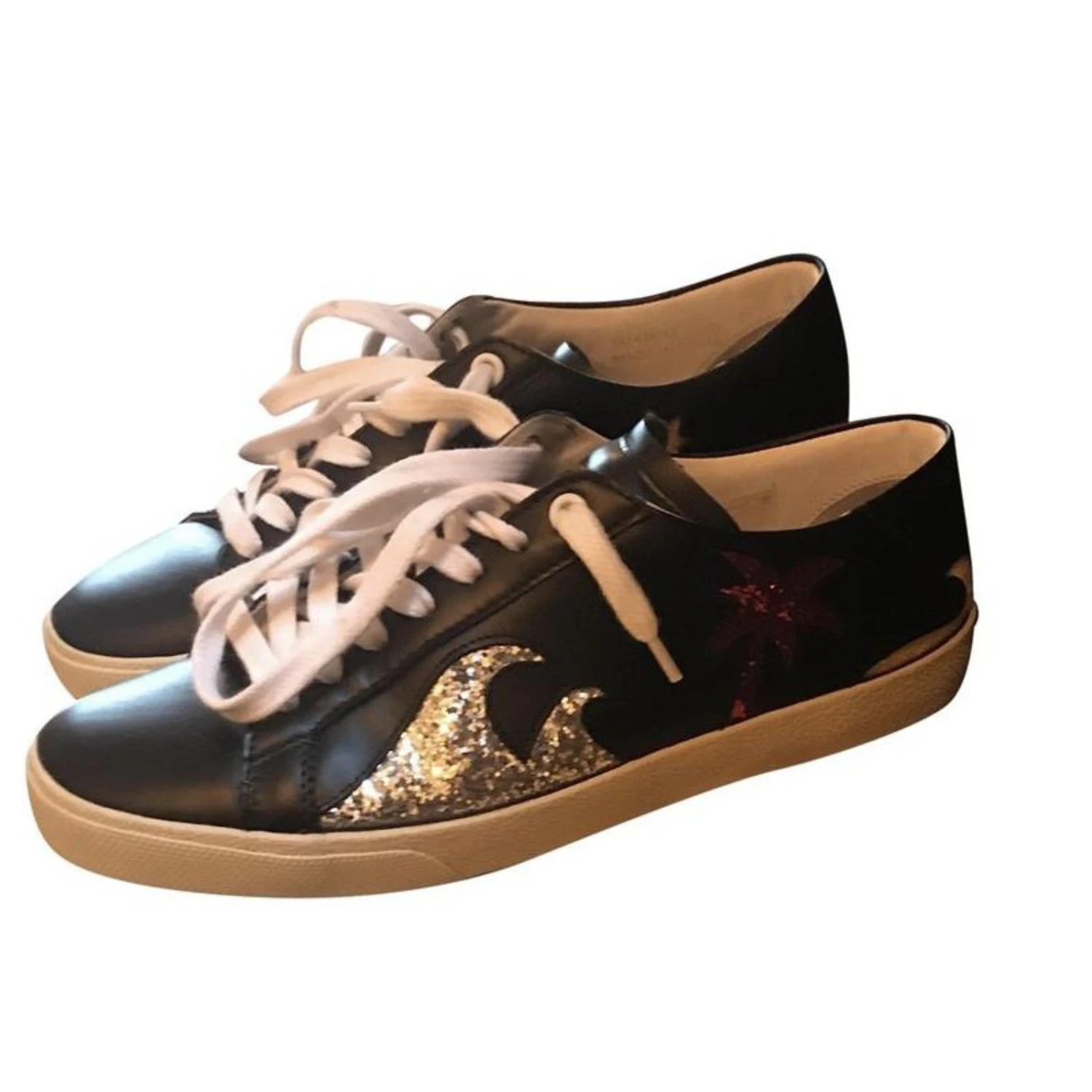 Basket Yves Saint Laurent Femme Taille 38 Noir Bijouterie Argentée Bijouterie Dorée 3 Basket Yves Saint Laurent Femme Taille 38 Noir Bijouterie Argentée Bijouterie Dorée