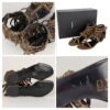 Yves Saint Laurent Sandale Femme Saint Laurent En Cuir Tacheté à Franges (UE 37.5) Marron -Yves Saint Laurent baskets sandale femme saint laurent en cuir tachete a franges ue 375 suede marron