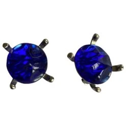 Yves Saint Laurent Boucles D'oreilles Clip YSL Bleu