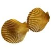 Yves Saint Laurent CLIPS COQUILLES SAINT JACQUES Doré 1 Yves Saint Laurent CLIPS COQUILLES SAINT JACQUES Doré -Yves Saint Laurent boucles doreilles clips coquilles saint jacques plaque or dore