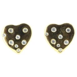 Boucles D'oreilles Dorées Yves Saint Laurent