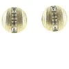 Boucles D'oreilles Vintage Yves Saint Laurent Dorées Avec 4 Strass Carré -Yves Saint Laurent boucles doreilles vintage yves saint laurent dorees avec 4 strass carre or