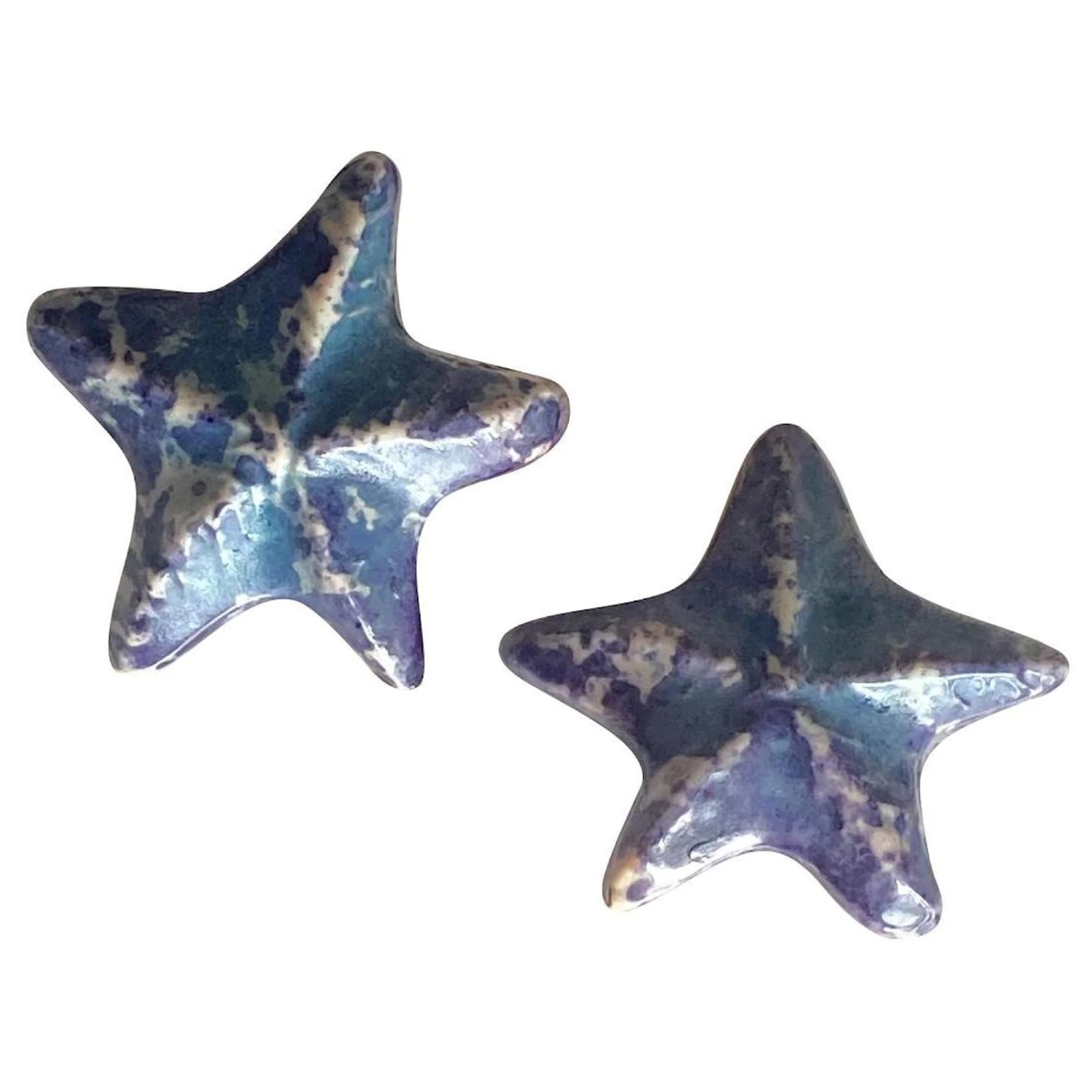 Yves Saint Laurent Boucles D'oreilles YSL Bleu 3 Yves Saint Laurent Boucles D'oreilles YSL Bleu