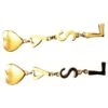 Yves Saint Laurent. Clips Logo Lettres. Bijouterie Dorée -Yves Saint Laurent boucles doreilles yves saint laurent clips logo lettres plaque or bijouterie doree