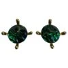 Boucles D’oreilles Yves Saint Laurent Vert Foncé -Yves Saint Laurent boucles doreilles yves saint laurent metal 2