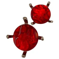 Boucles D’oreilles Yves Saint Laurent Rouge