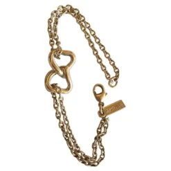 Yves Saint Laurent Bracelet Cœurs En Argent Massif 925 Argenté
