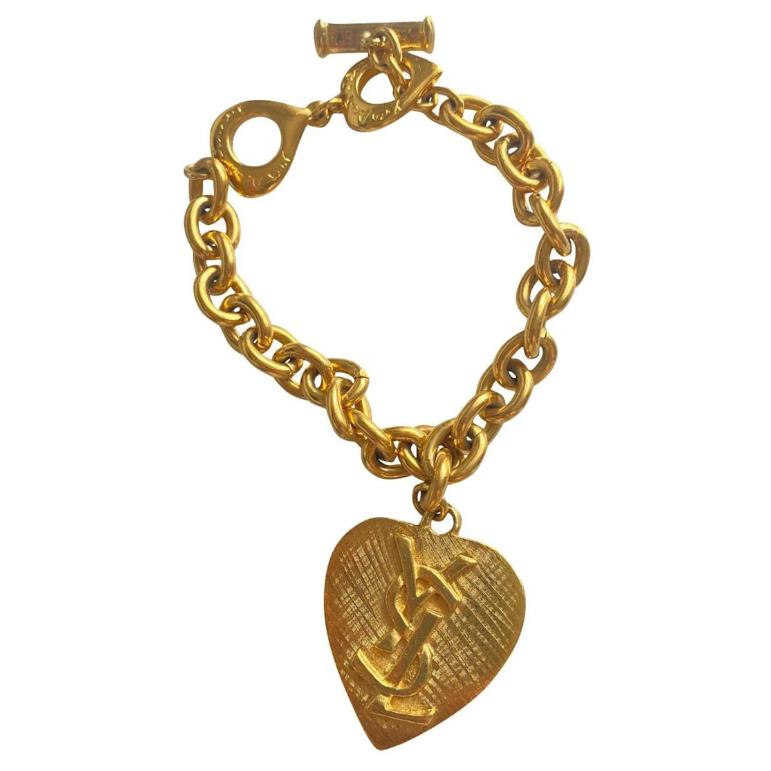 Yves Saint Laurent Bracelet Bijouterie Dorée 3 Yves Saint Laurent Bracelet Bijouterie Dorée