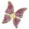 Broche Papillon Violet Yves Saint Laurent -Yves Saint Laurent broche papillon violet yves saint laurent plaque or