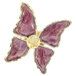 Broche Papillon Violet Yves Saint Laurent