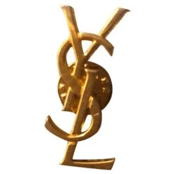 Broche Pin’s Yves Saint Laurent Doré