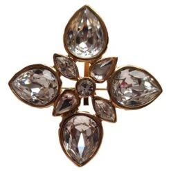 Yves Saint Laurent Broche Yved Saint-Laurent Neuve Vintage Doré