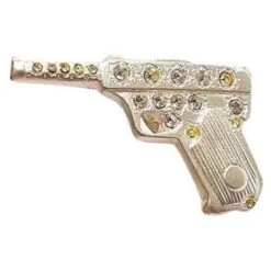 Yves Saint Laurent Broches Et Broches Argenté