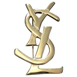 Yves Saint Laurent Broches Et Broches Doré