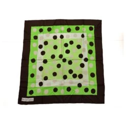 Yves Saint Laurent Écharpe En Soie Pop-of-Color Polka Dot Multicolore