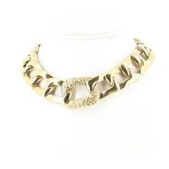 Yves Saint Laurent Collier Chaîne Yves Saint Lauren Doré