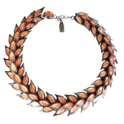 Collier Robert Goossens Pour Yves Saint Laurent Orange